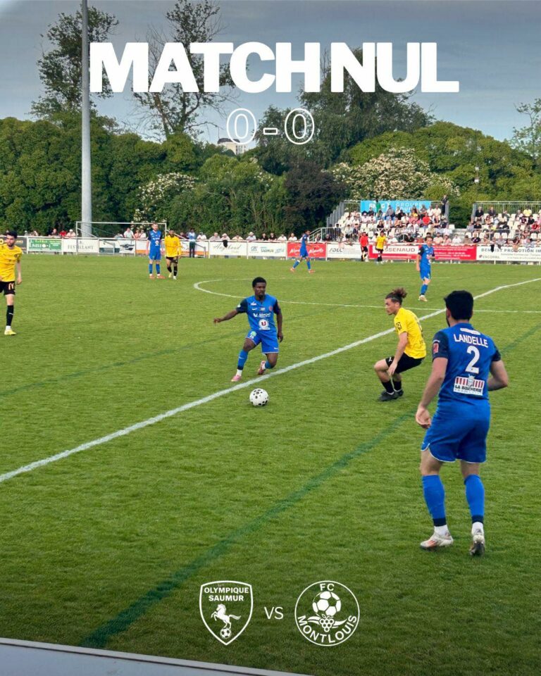 N2 : Un nul de combat face à Montlouis, le suspense reste entier pour l&rsquo;Olympique