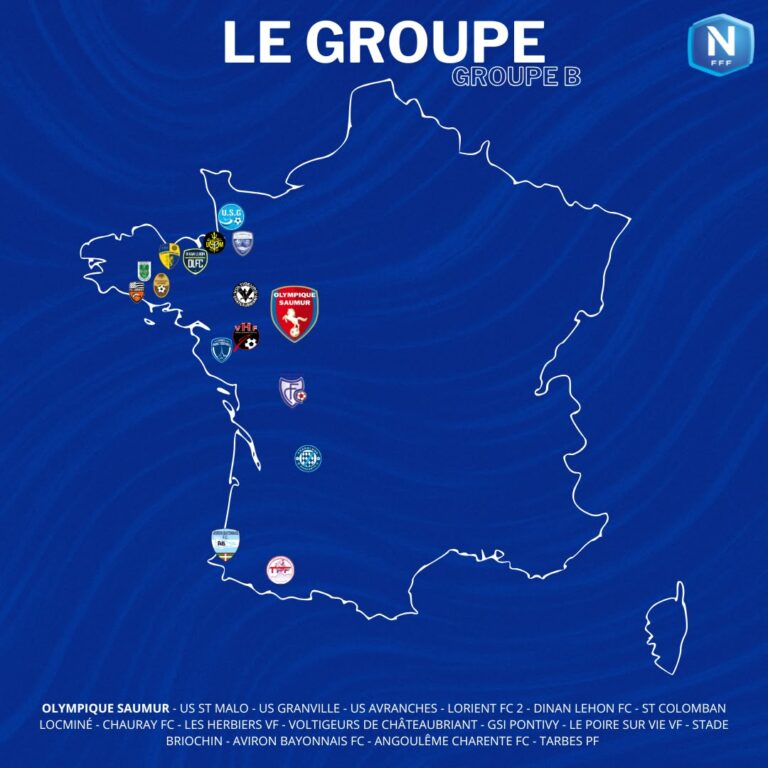 National 1 (Groupe B) : Nos adversaires pour la saison 2026-2027 !