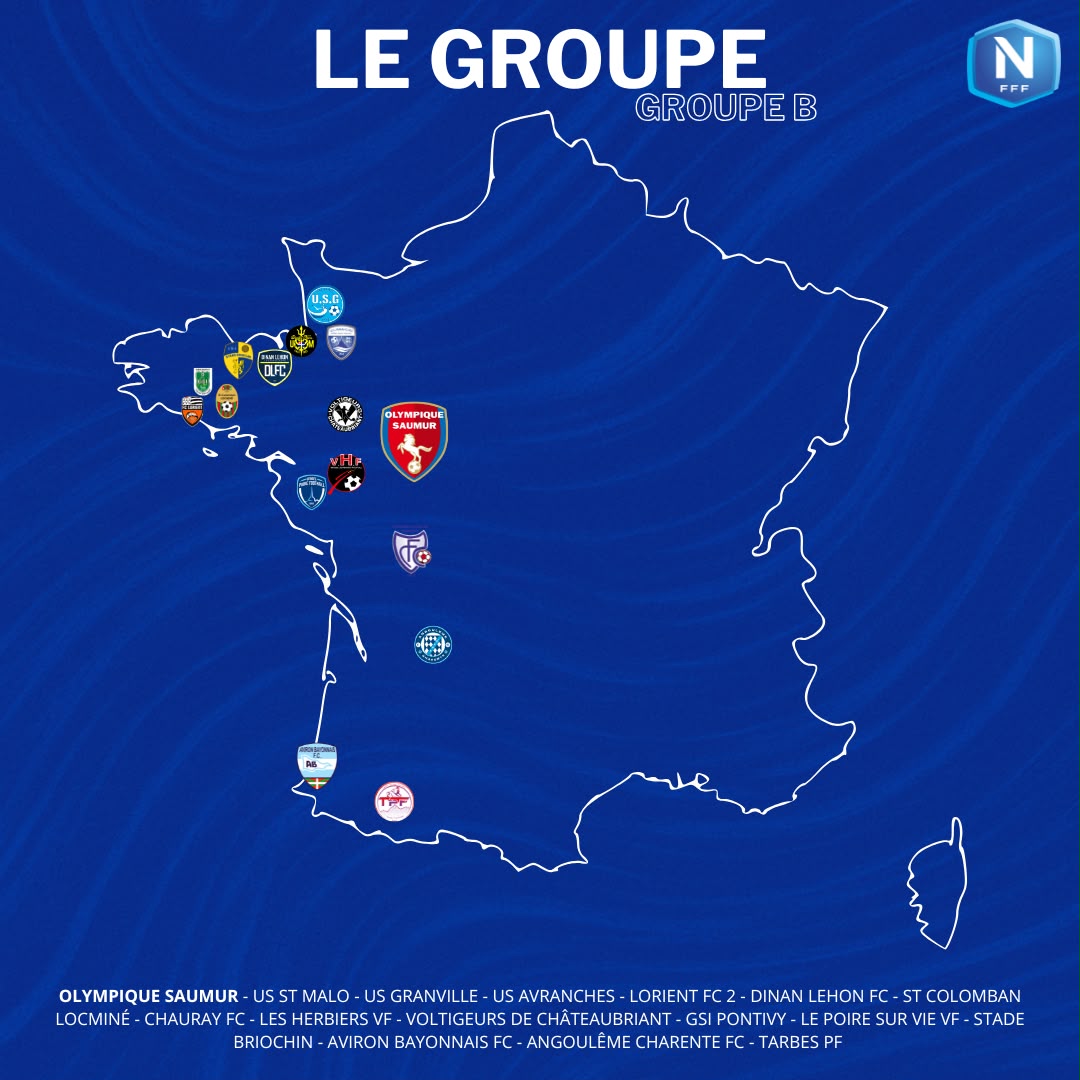 National 1 (Groupe B) : Nos adversaires pour la saison 2026-2027 !