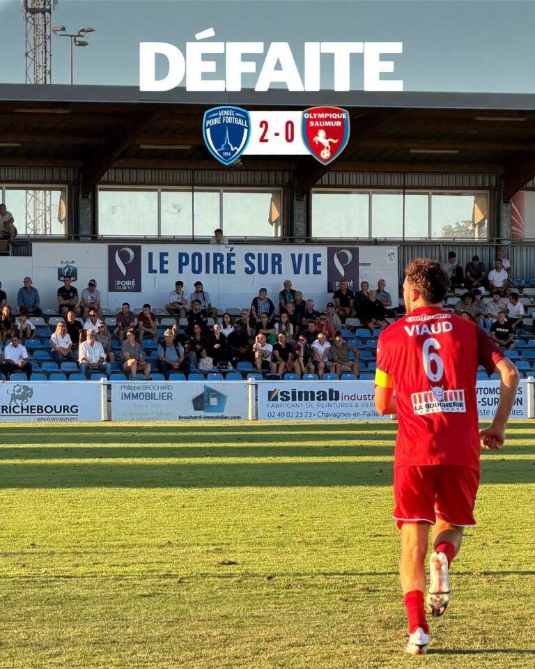 National 1 (J4) : Saumur s&rsquo;incline sur la pelouse du Poiré-sur-Vie (2-0