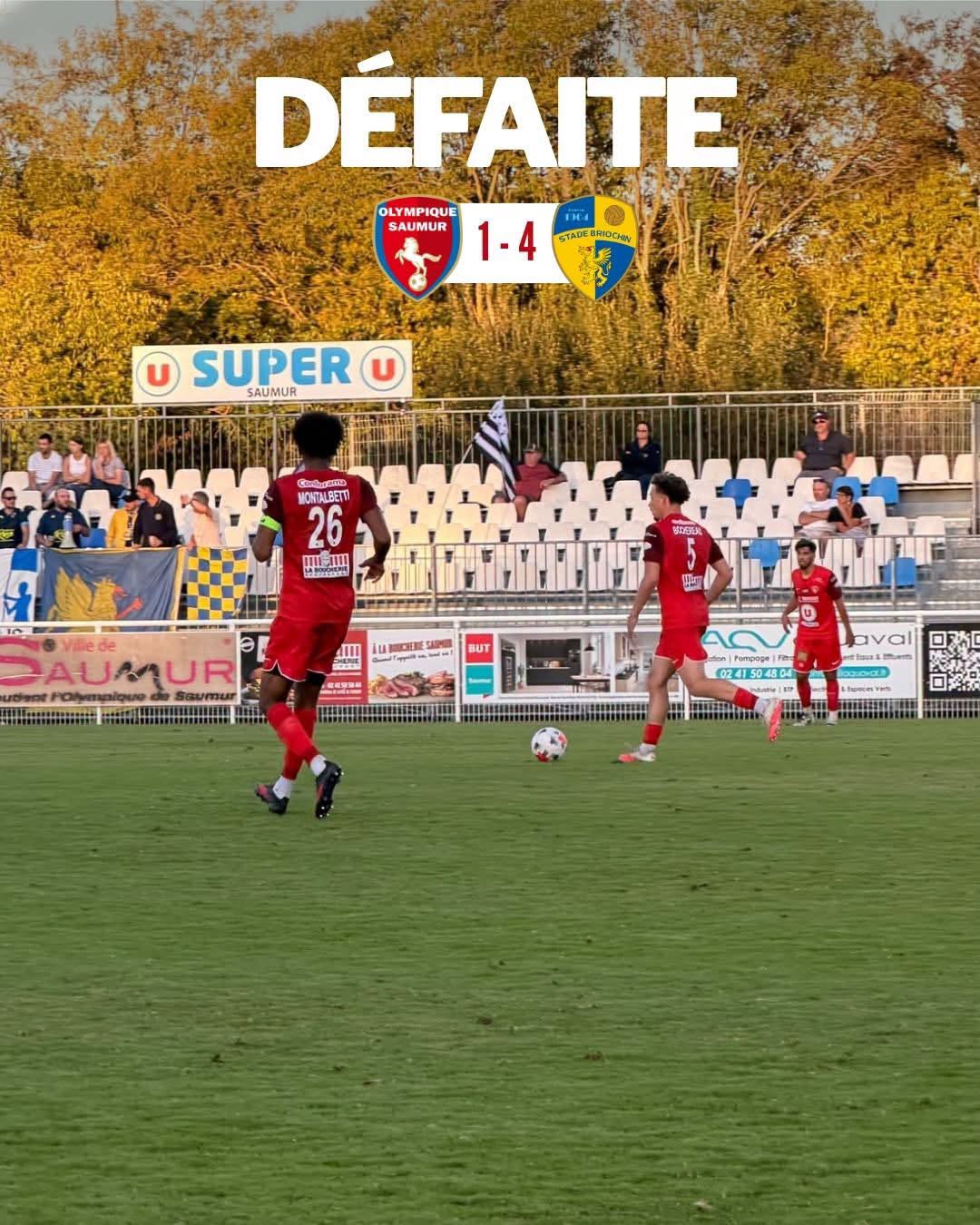 National 1 (J5) : L&rsquo;Olympique craque en seconde période face au Stade Briochin (1-4)