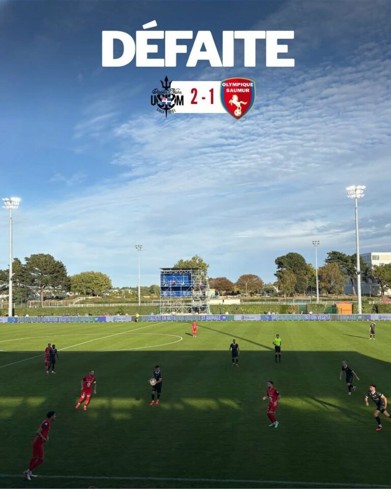 National 1 (J6) : Saumur s&rsquo;incline de peu sur la pelouse de Saint-Malo (2-1)